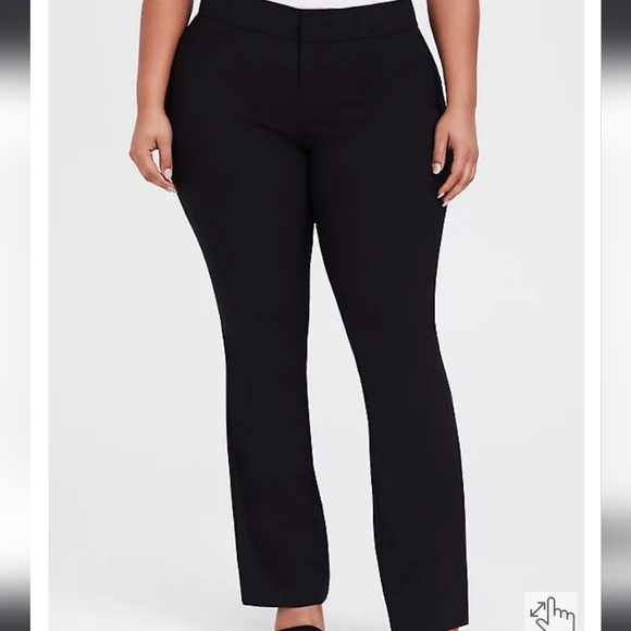 NWT Torrid Studio Standard Millennium Stretch Straight Leg Pants Black Size 12 - Picture 1 of 10